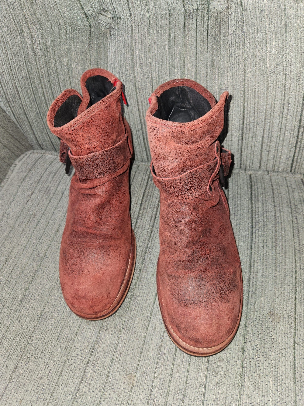 🍉Felmini 40 Ankle Booties in Rusty Red. - Picture 4 of 8
